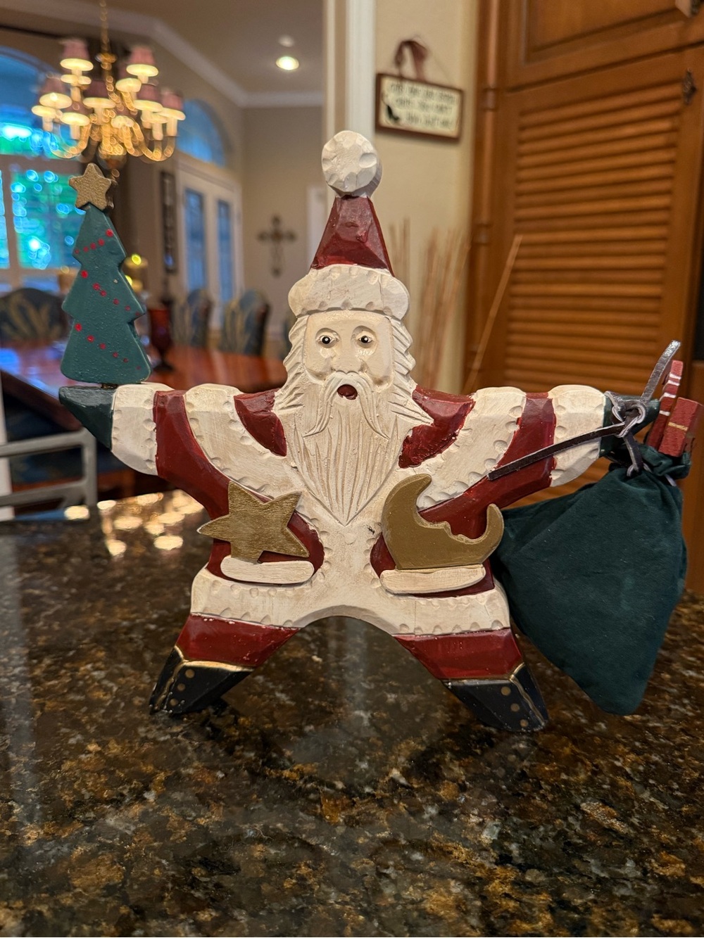 Vintage Midwest of Cannon Falls "Figments of Folklore" Star Santa Figurine